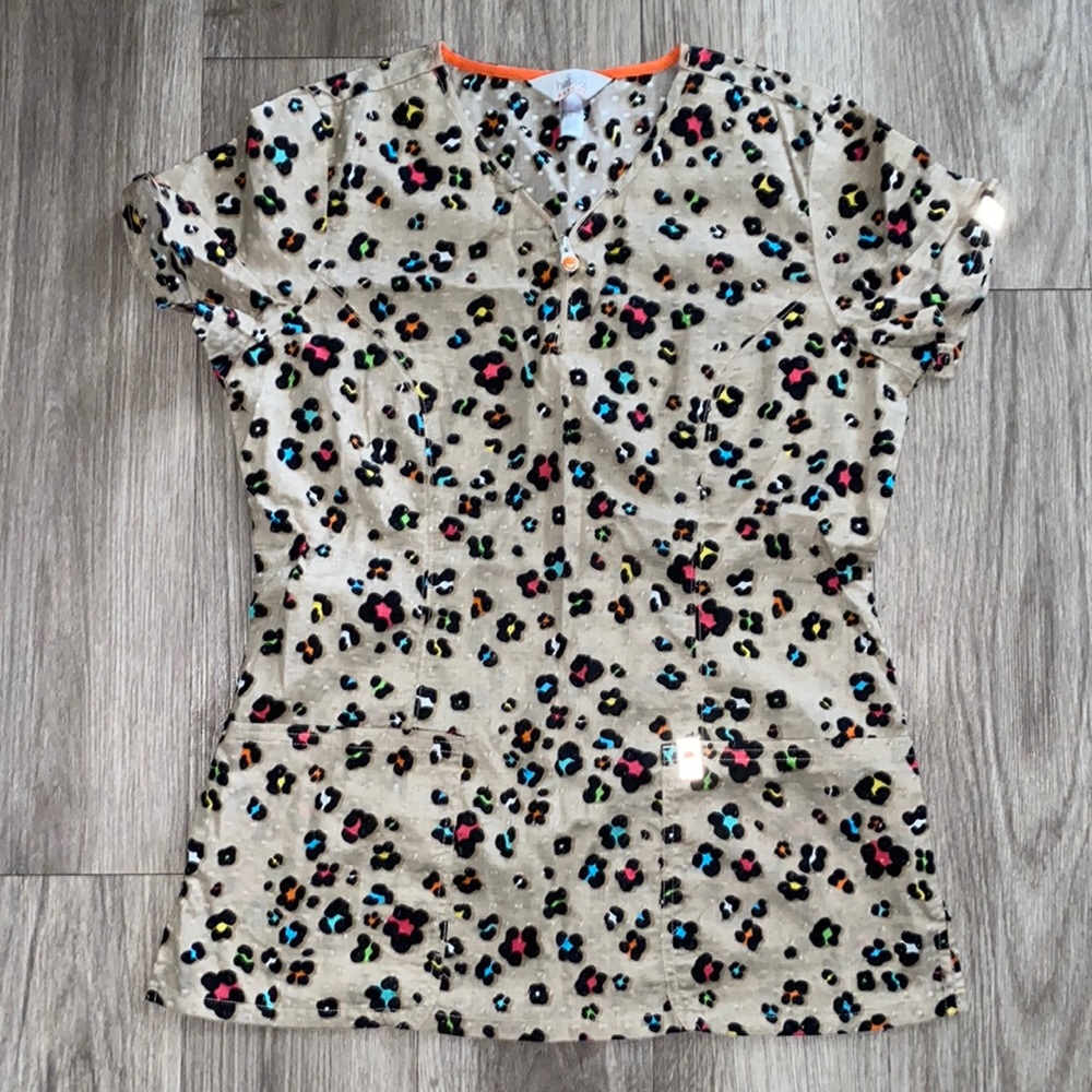 Code Happy Scrub Top